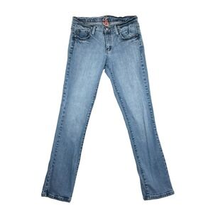 Y2K VTG dELiA*s Jeans Sz 4 Straight Leg Light Wash Denim